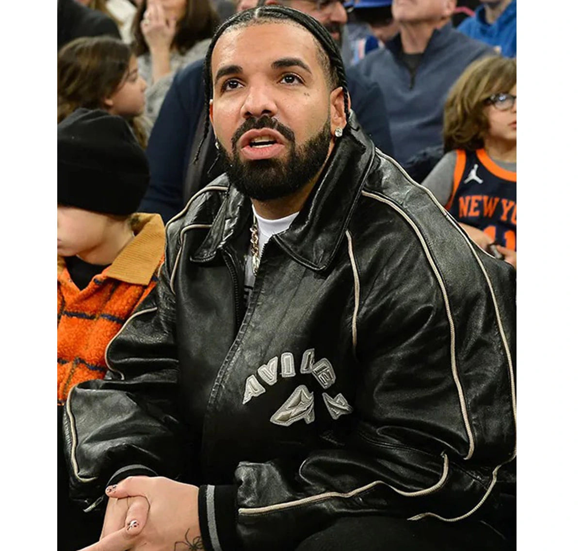 Drake-Knicks-Game-Leather-Jacket