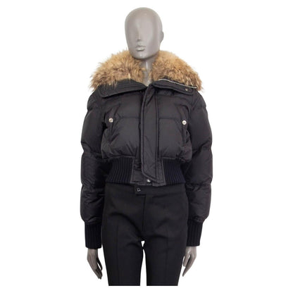 Dsquared2_Down_Cropped_Puffer_Racoon_Fur_Collar_And_Hooded_Jacket_Buy