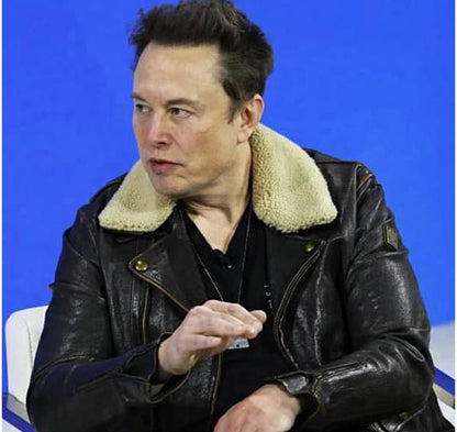 Elon-Musk-Black-Shearling-Leather-Jacket