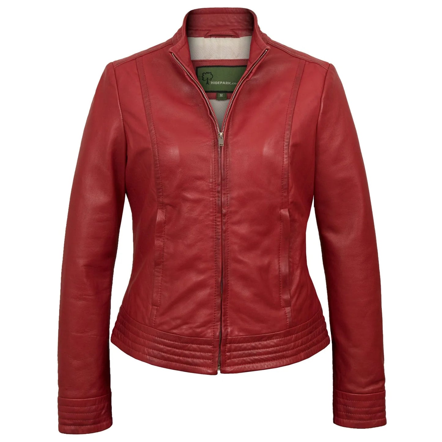 Women Biker Jacket, Leather Jacket Red