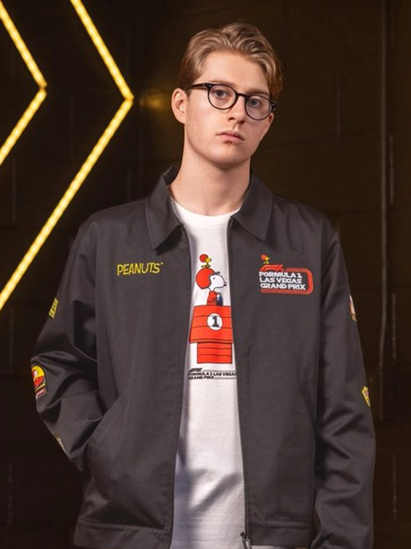 F1 Las Vegas Snoopy Jacket Black