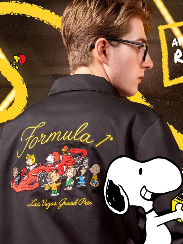 F1 Las Vegas Snoopy Jacket Black Back