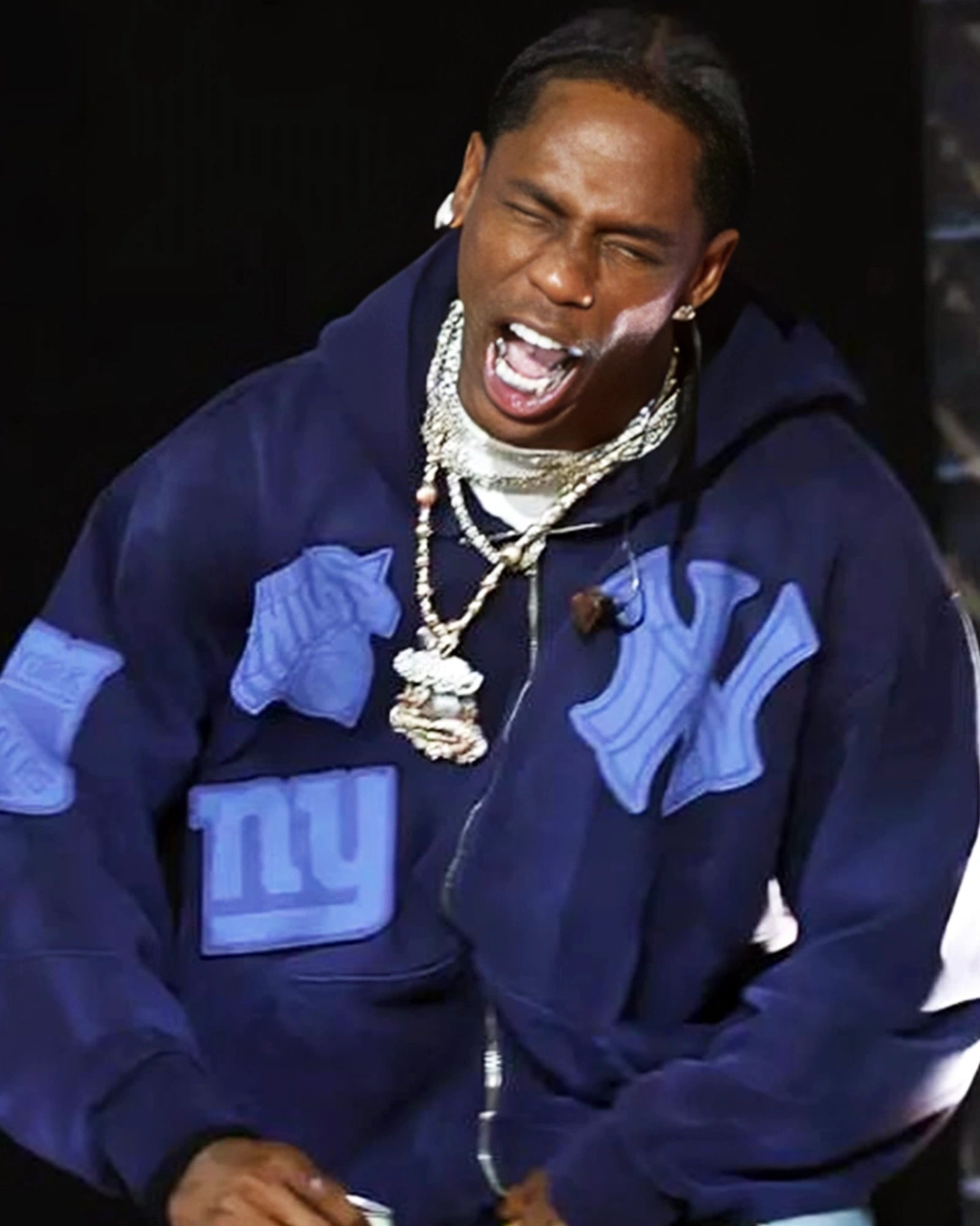 Fanatics-Fest-NYC-2025-Travis-Scott-Blue-Hoodie