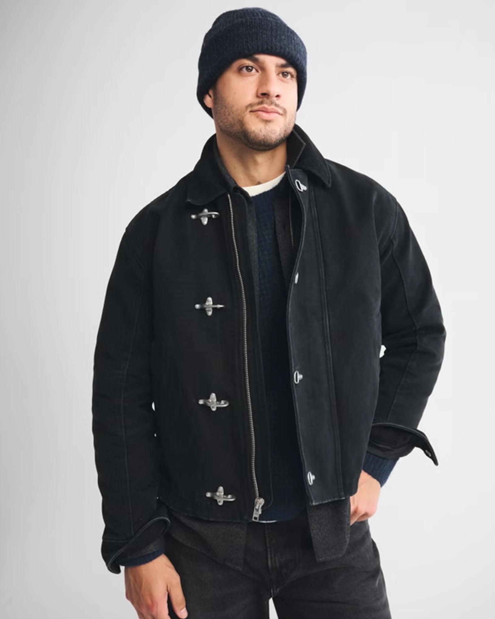 Fireman Clasp Jacket Black – Zing Apparel