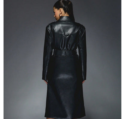 Free_Shipping_Missguided_Leather_Trench_Coat