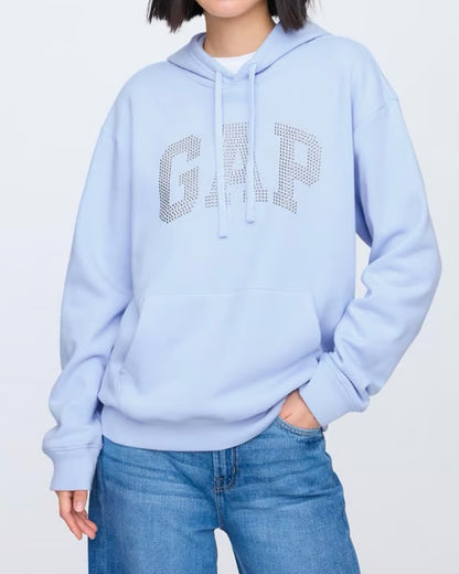 GAP Rhinestone Hoodie Blue