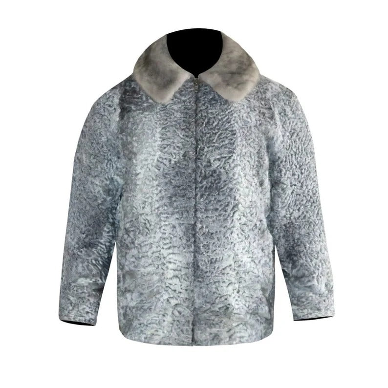 GRAY Shearling Jacket 