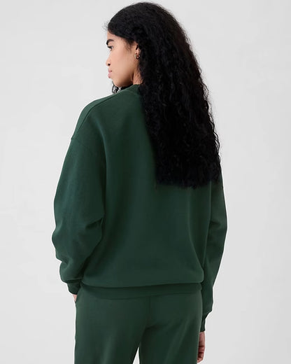 Gap-Green-Mock-Neck-Sweatshirt-BackView