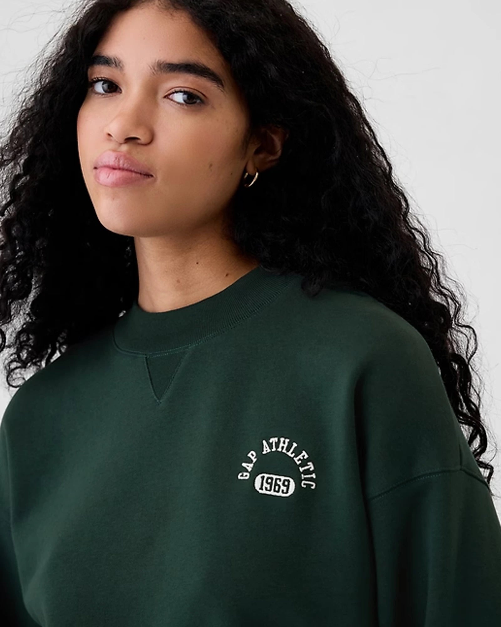 Gap-Green-Mock-Neck-Sweatshirt