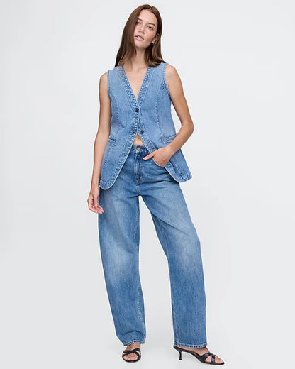 Gap-Longline-Denim-Vest-Women