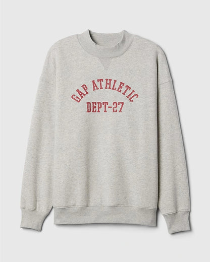 Gap-Mock-Neck-Gray-Sweatshirt