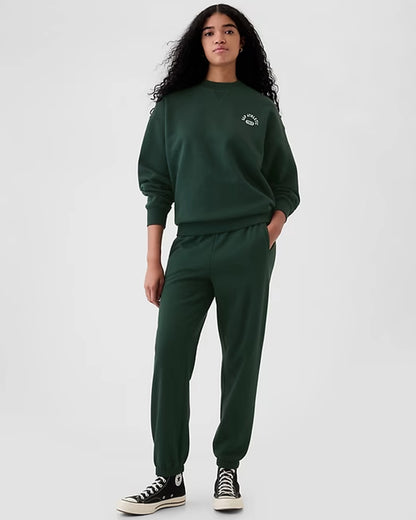 Gap-Mock-Neck-Green-Sweatshirt