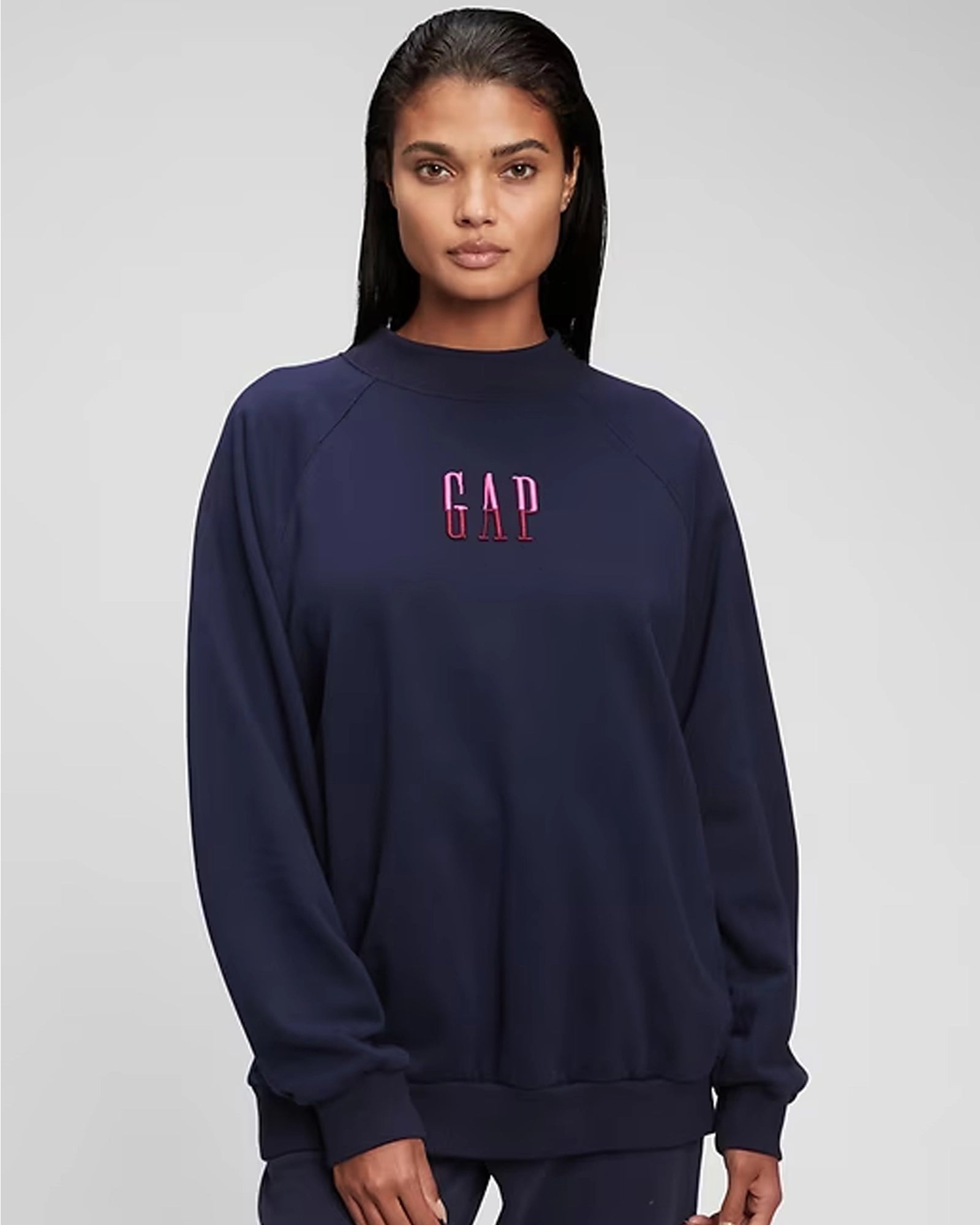 Gap-Mock-Neck-Sweatshirt-Blue