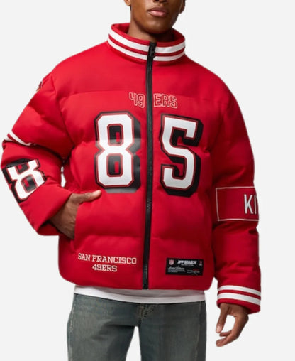 George Kittle 49ers Off Season NFL Puffer Jacket