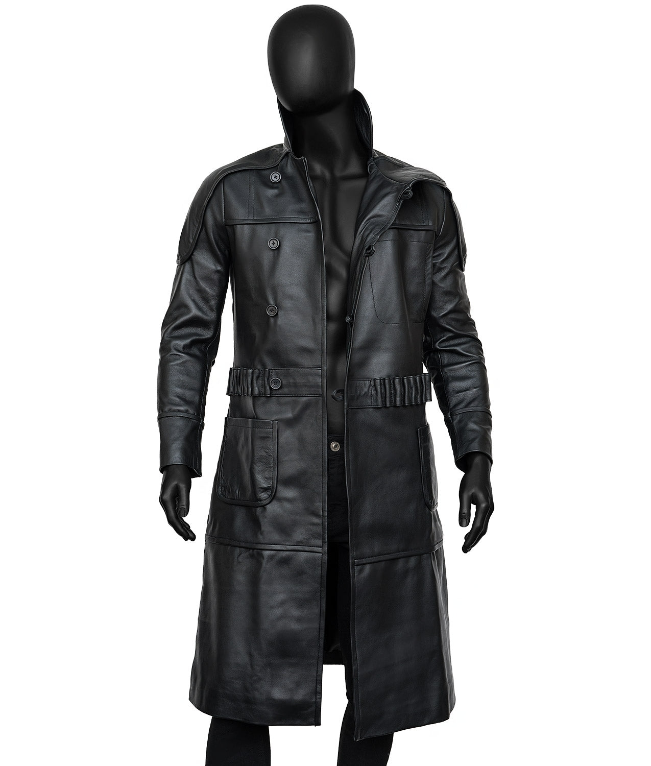 Halloween Jacket - Roy Batty Blade Runner 1982 Coat - Black leather jacket 