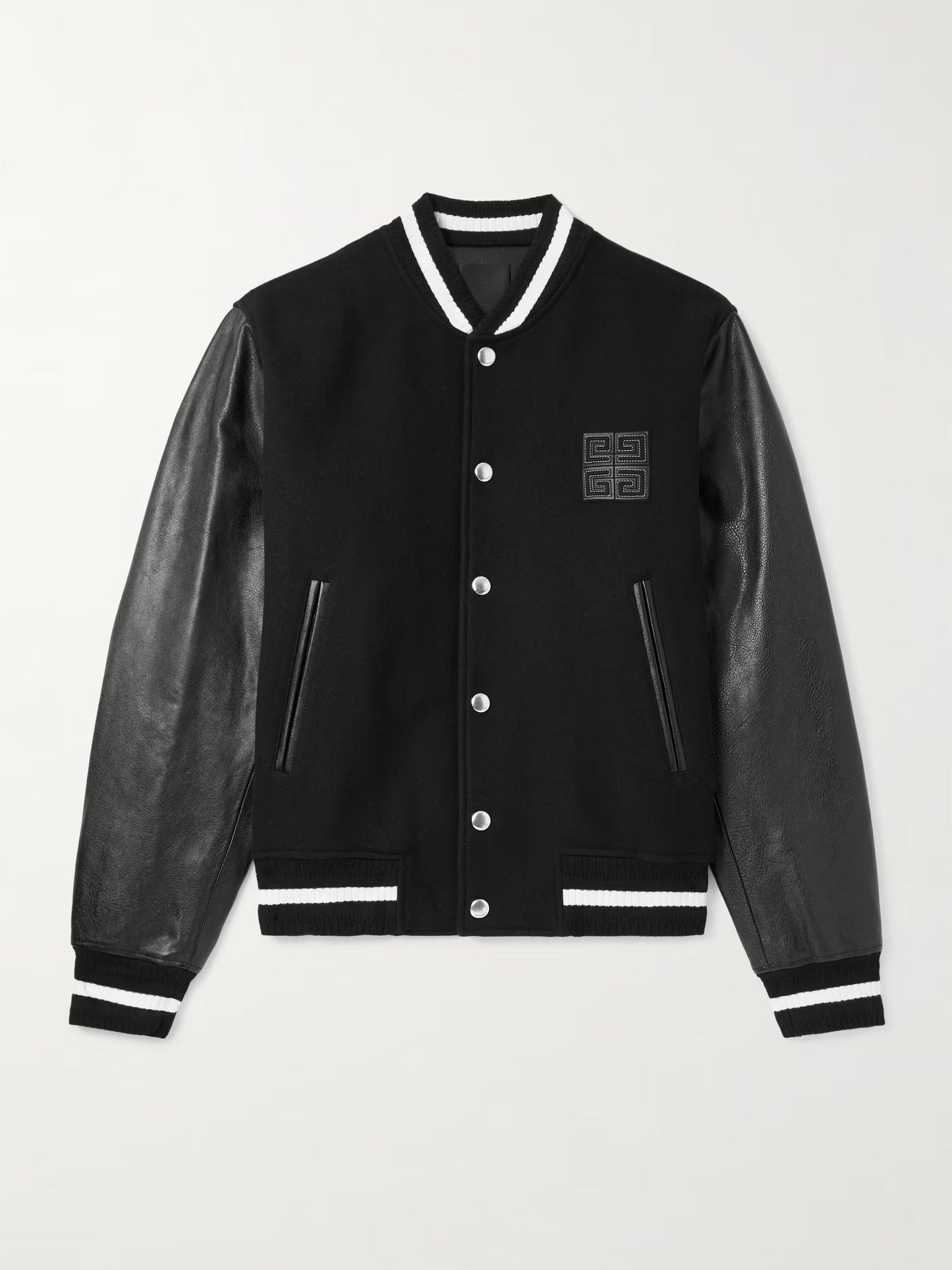 Givenchy Wool Blend and Leather Varsity Jacket