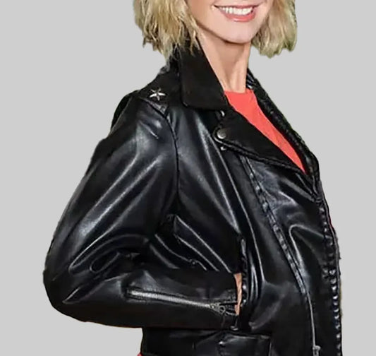 Grease Leather Jacket Sandy