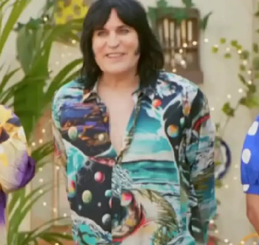 Great British Bake Off S16 Noel Fielding Beach Space Print Shirt