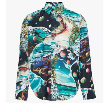 Great British Bake Off S16 Noel Fielding Beach Space Print Shirt