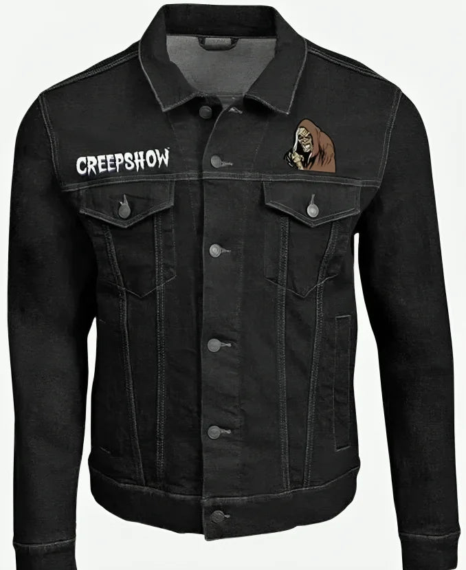 Halloween Creepshow Black Denim Jacket