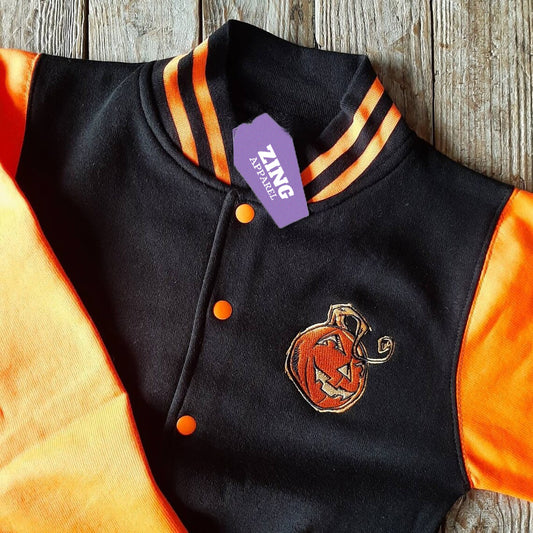 Halloween Jacket - Pete's Pumpkin Patch Varsity Jacket