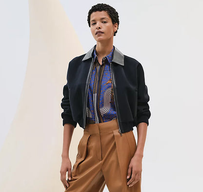 Hermès Leather Bomber Jacket - Zing Apparel