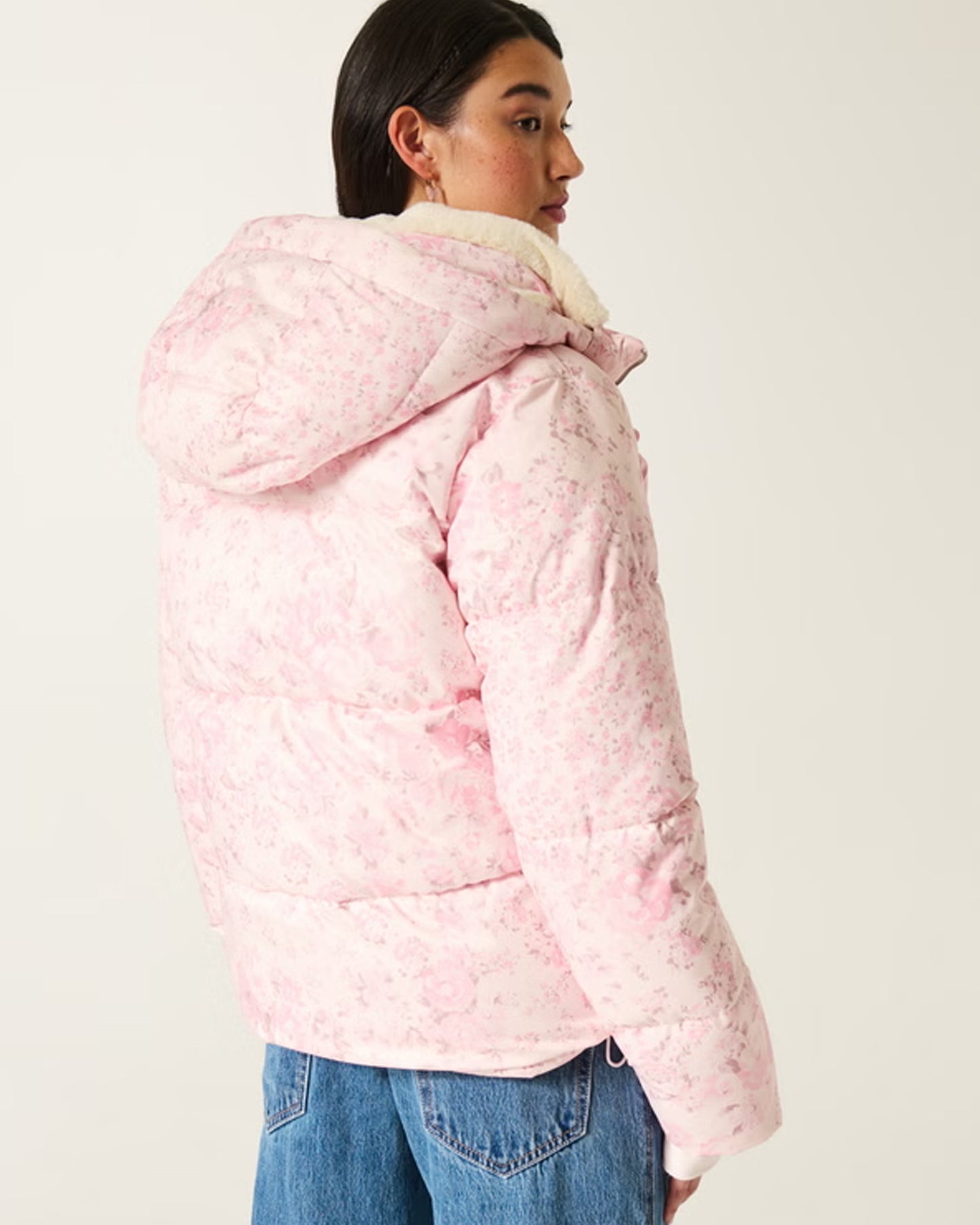 Hollister Pink Puffer Jacket