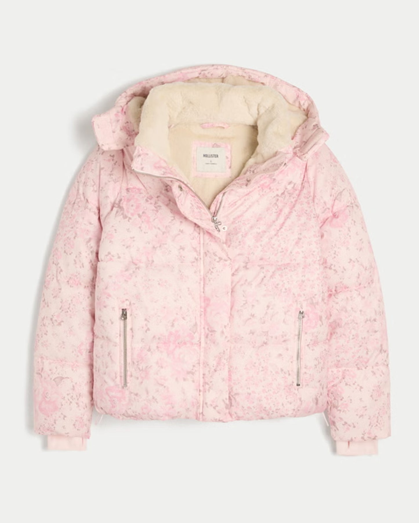 Hollister Pink Puffer Jacket