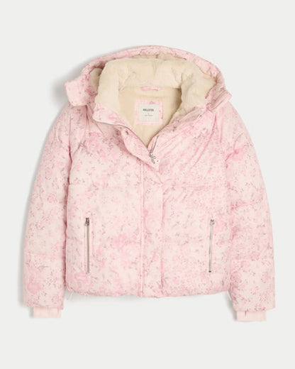Hollister Pink Puffer Jacket