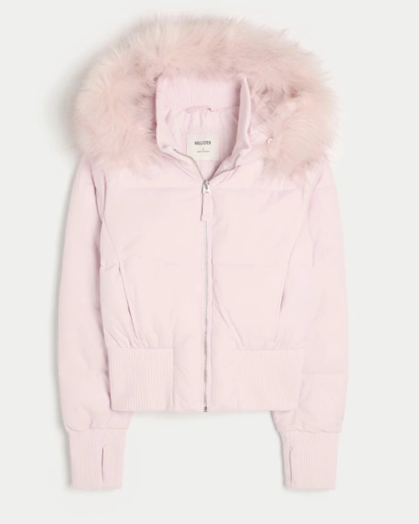 Hollister Pink Puffer Jacket