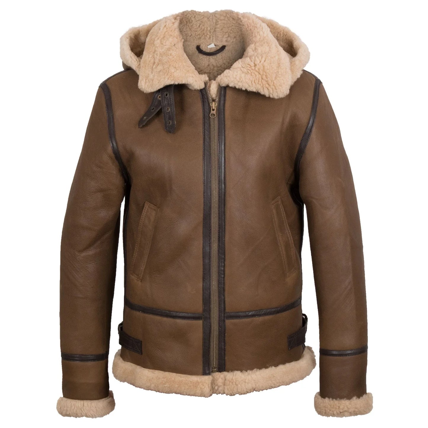 Holly Ladies Shearling Jacket Women with Hood