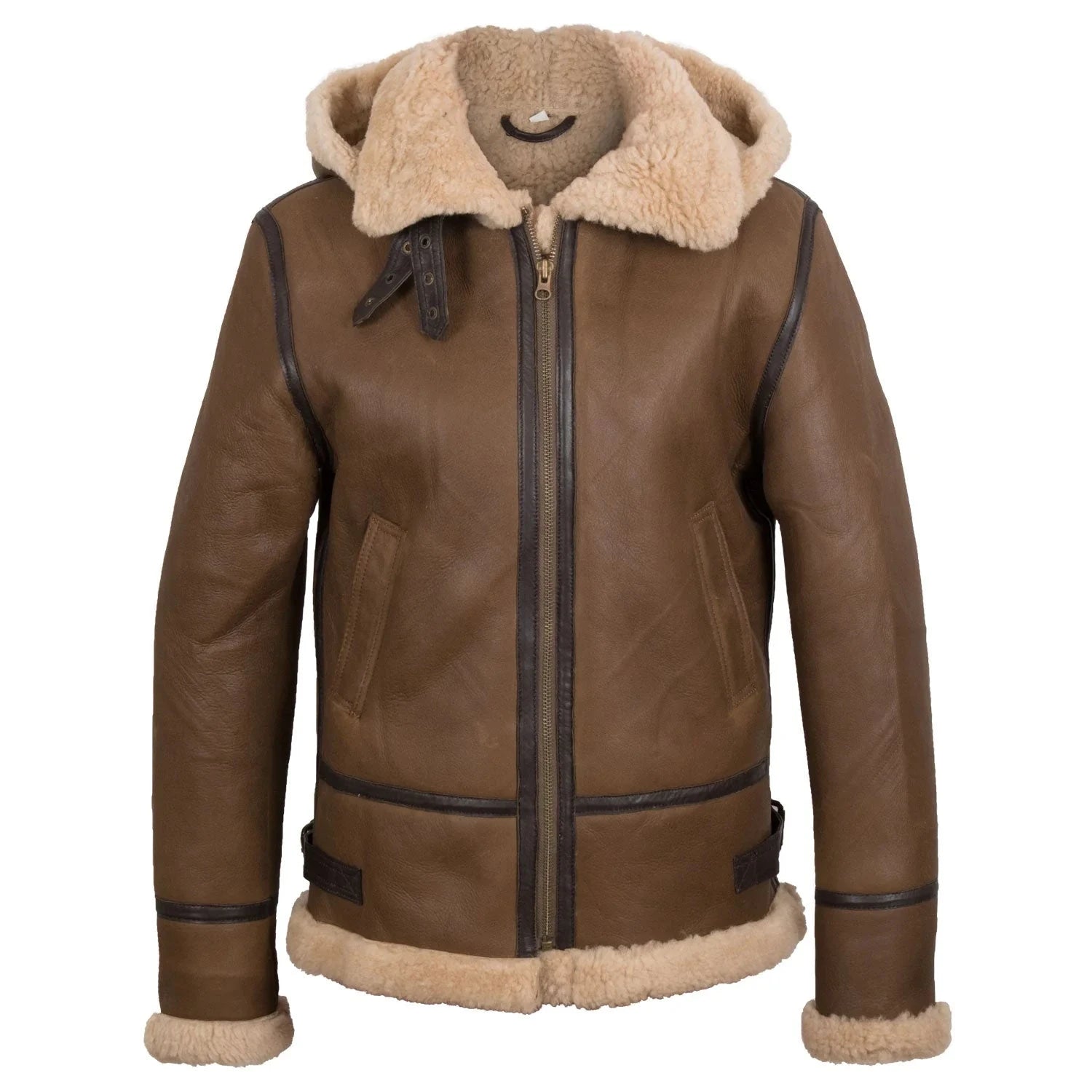 Holly Ladies Shearling Jacket Women With Hood