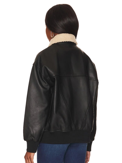 Hudson Leather Jacket Back