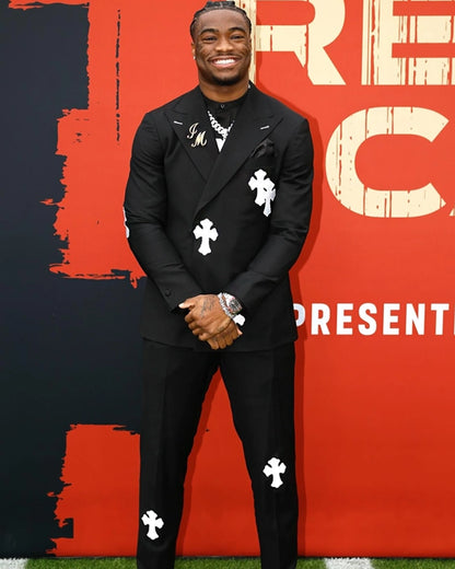 Jalen-Milroe-Chrome-Hearts-Black-Suit