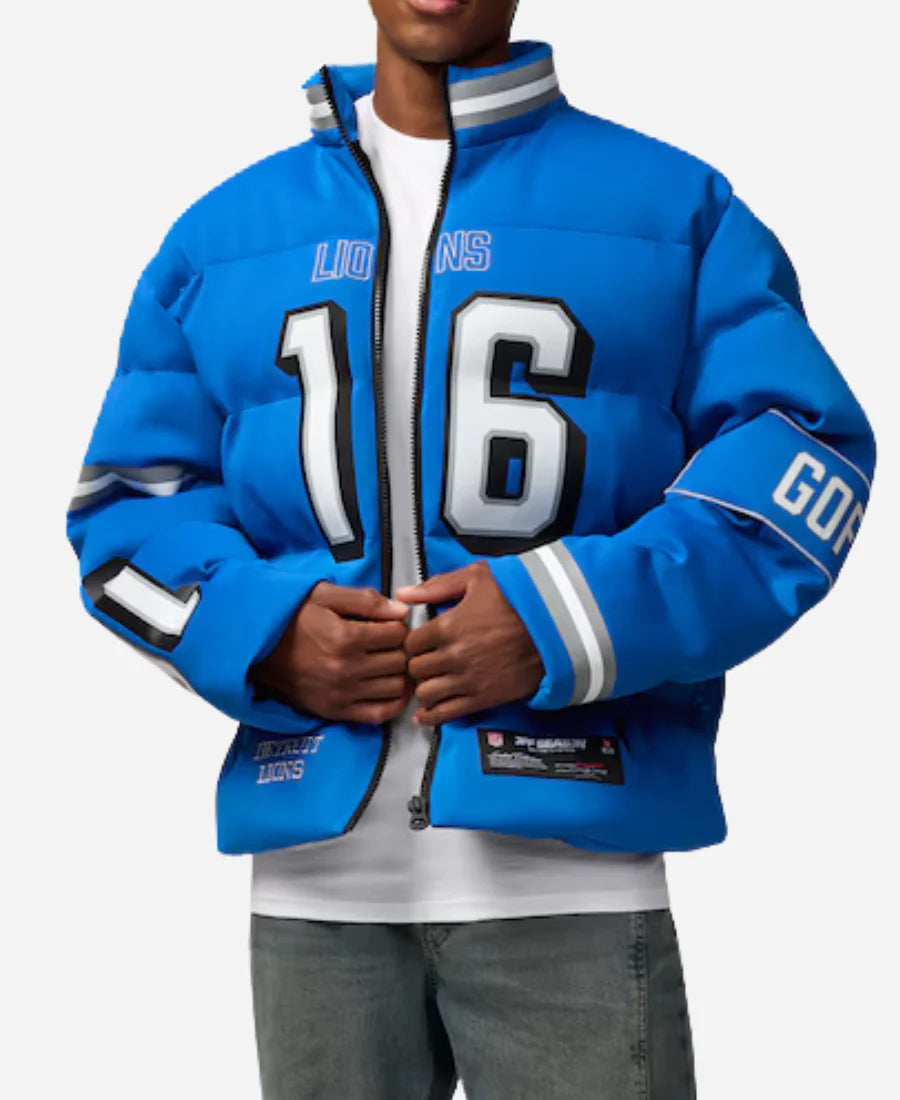 Jared Goff Detroit Lions Off Season Puffer Jacket