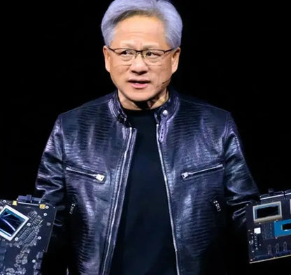 Jensen Huang Leather Jacket