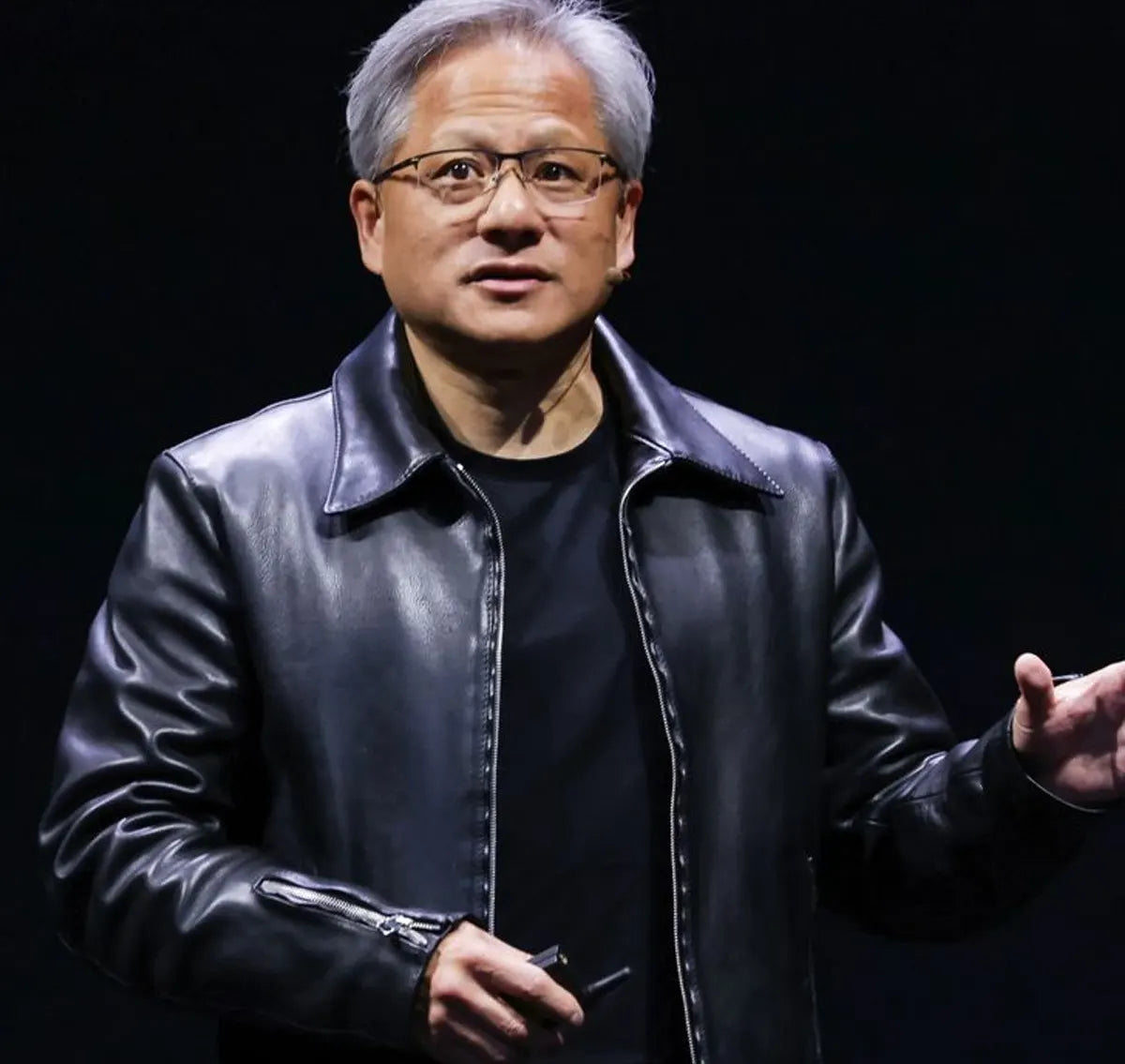 Jensen Huang Leather Jacket