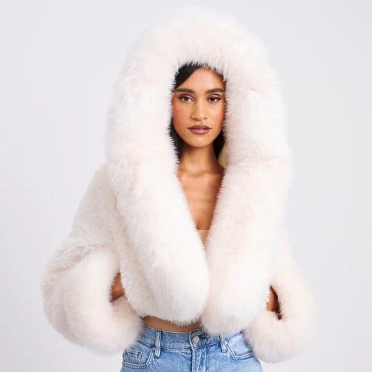 Kali_White_Cropped_Vegan_Fur_Jacket_With_Hood