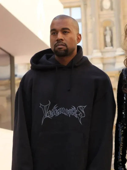 Kanye West Vetements Black Hoodie