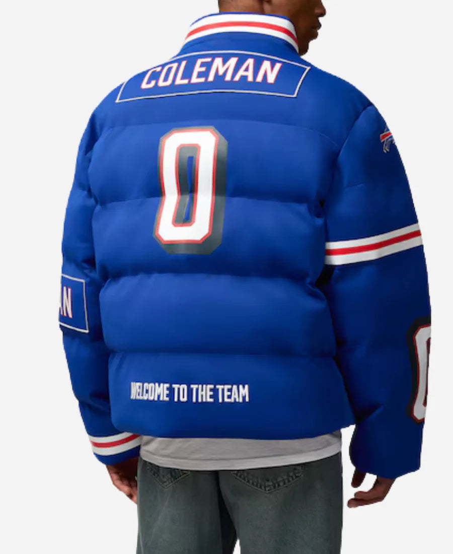 Keon Coleman Bills Off Season NFL Puffer Jacket