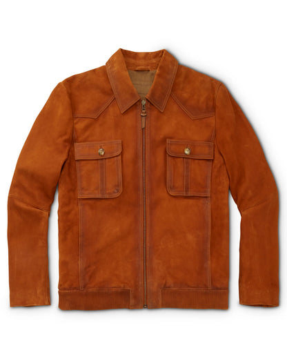 King Ranch Suede Bomber Jacket