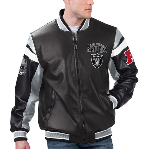 Las Vegas Raiders Leather Jacket