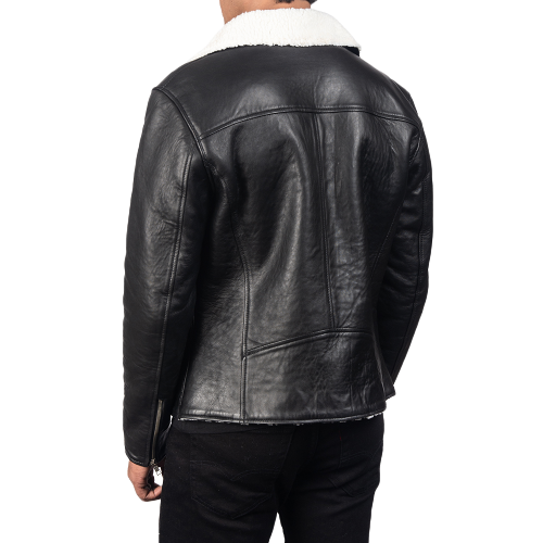 Leather Shearling Jacket For Men 