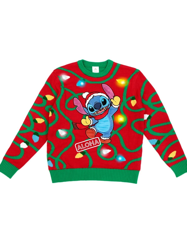 Lilo And Stitch Christmas Sweater Red