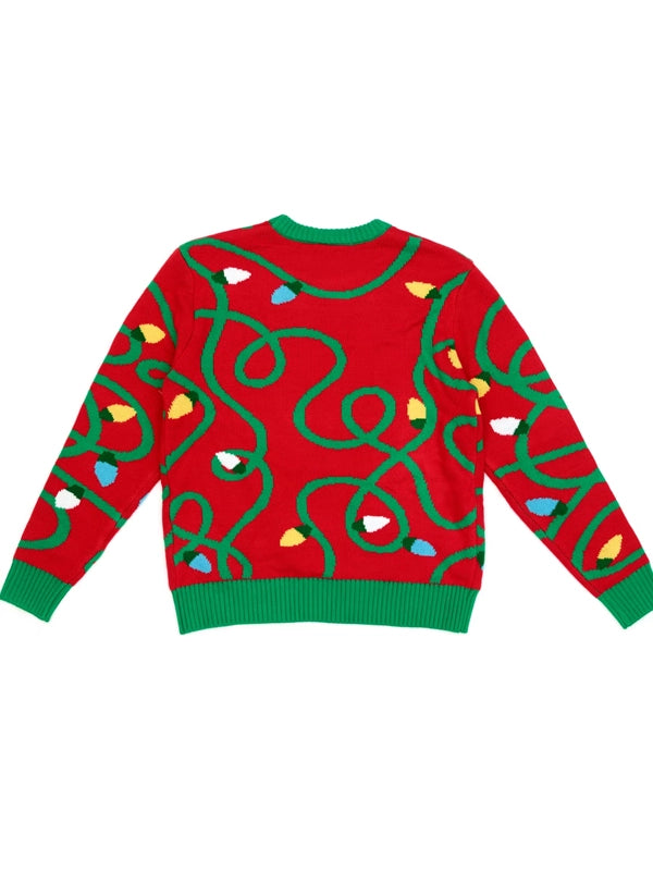 Lilo And Stitch Christmas Sweater Red Back