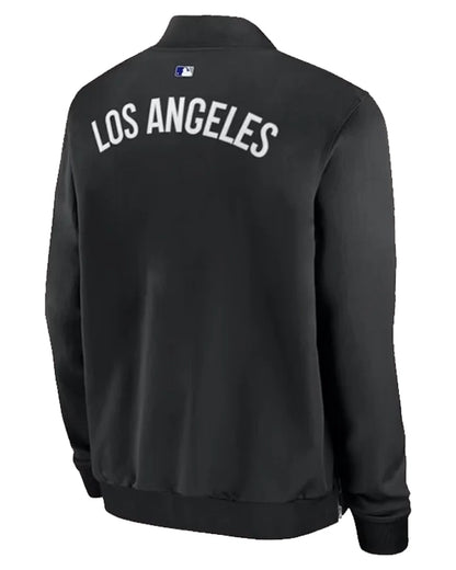 Los-Angeles-Dodgers-Dugout-Bomber-Black-Jacket