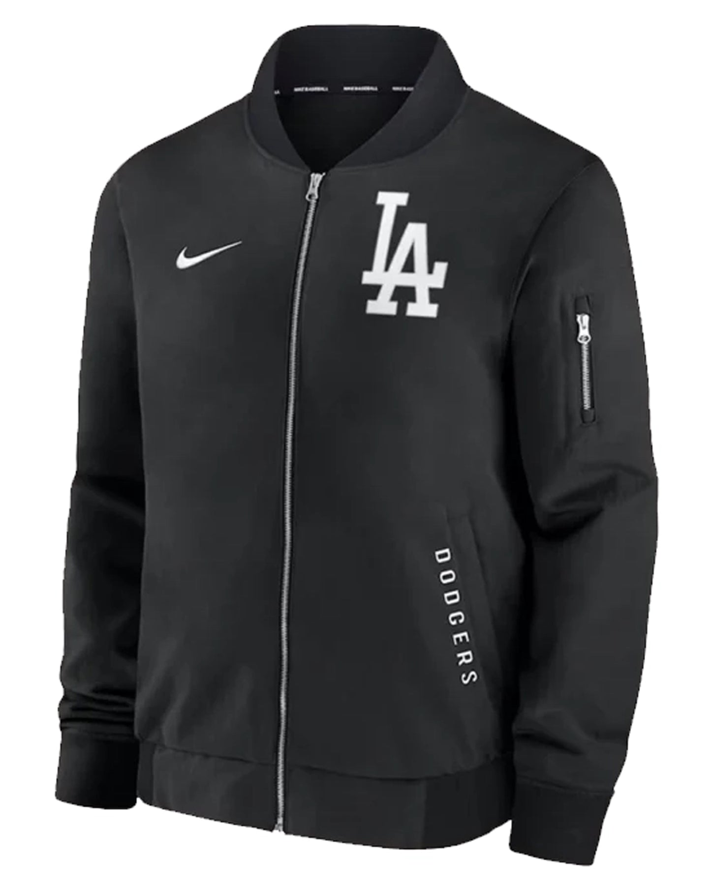 Los-Angeles-Dodgers-Dugout-Bomber-Jacket-Black
