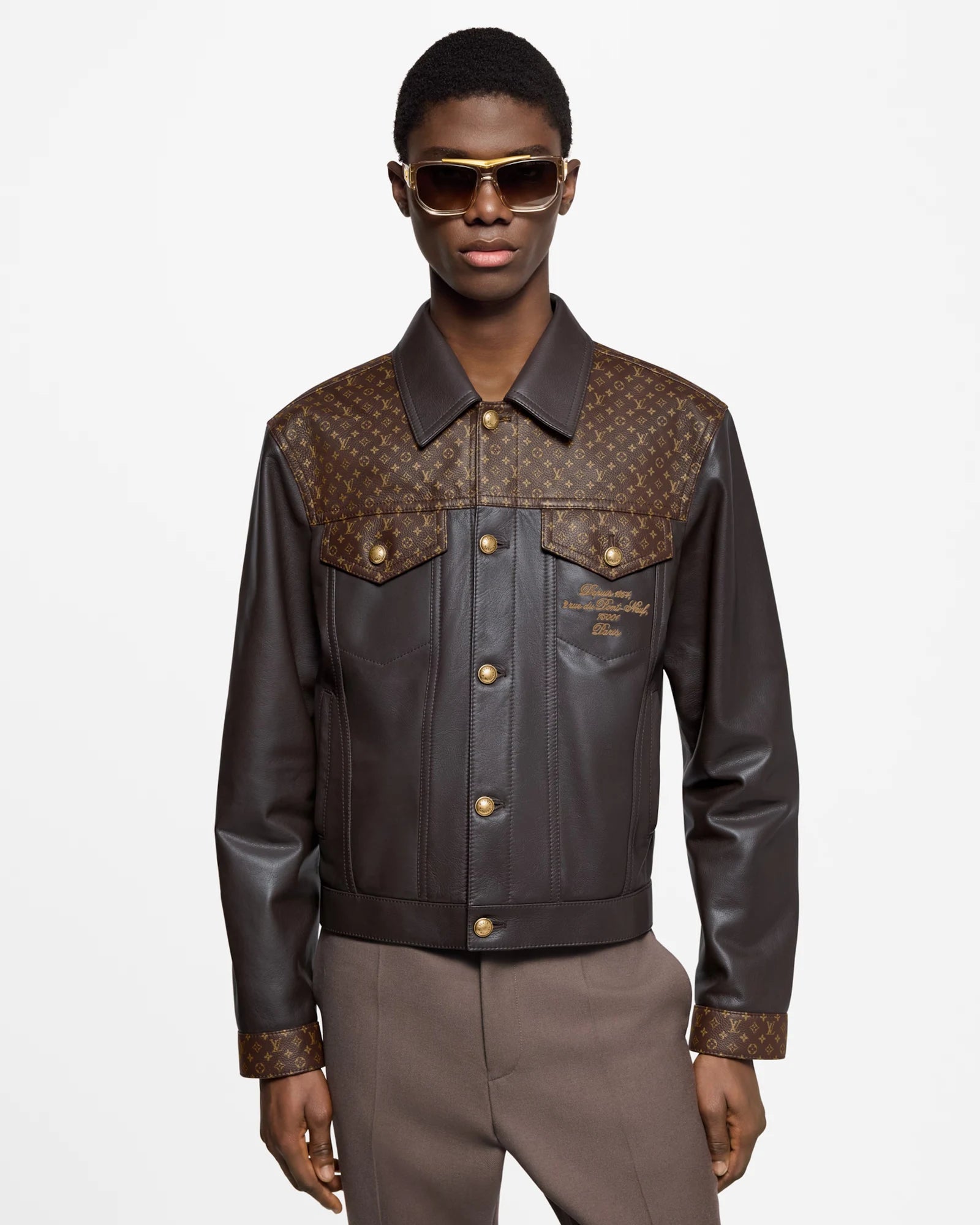 Louis Vuitton Leather Jacket – Zing Apparel