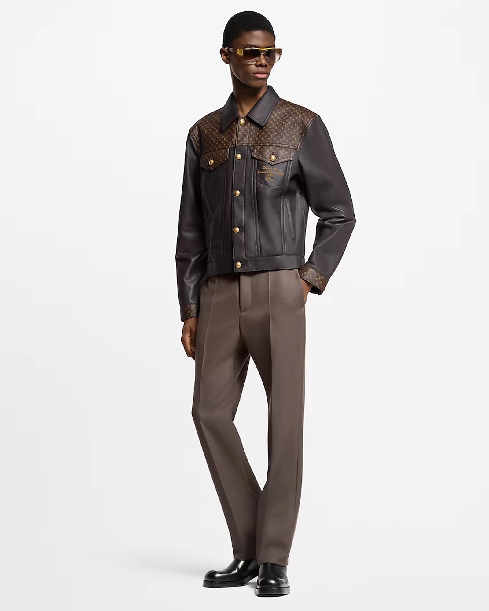 Louis Vuitton Leather Jacket – Zing Apparel