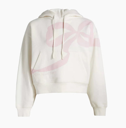 Love Shack Fancy Bow Hoodie White
